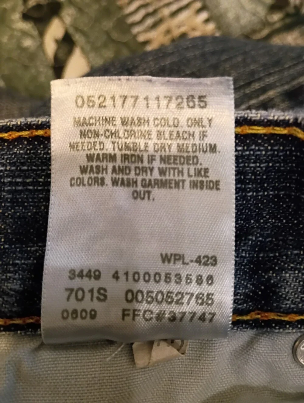 Levi's Men's Regular Fit Straight Jeans in Faded Blue Wash Sz 36/30